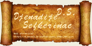 Đenadije Sefkerinac vizit kartica